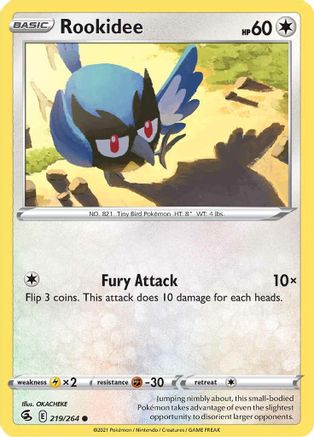 Rookidee (219) Reverse Holofoil - Fusion Strike