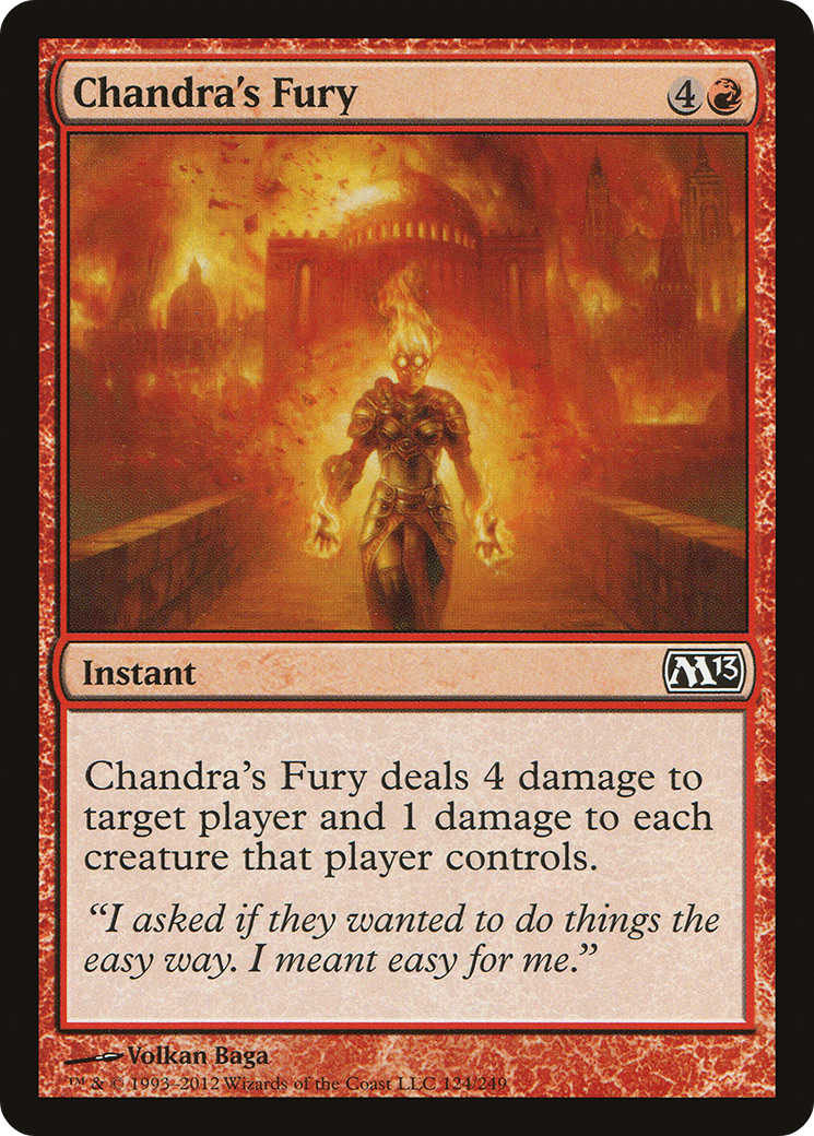 Chandra's Fury (124) Foil - Magic 2013
