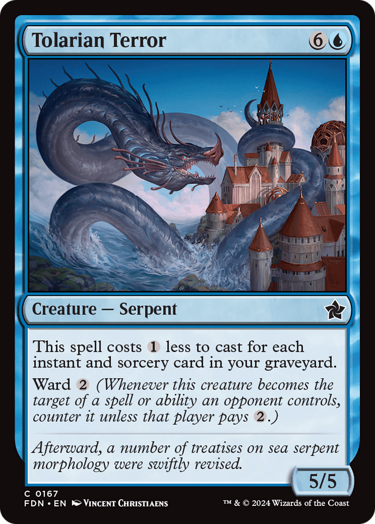 Tolarian Terror (167) Foil - Foundations