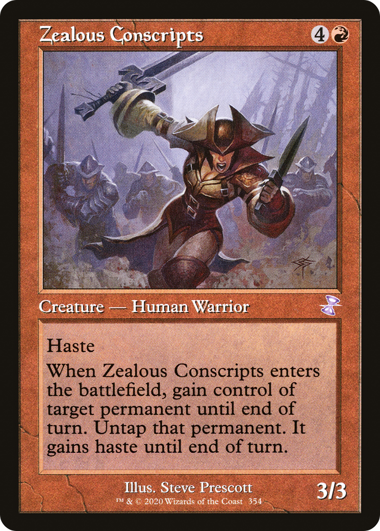 Zealous Conscripts (Retro) (354) Foil - Time Spiral Remastered