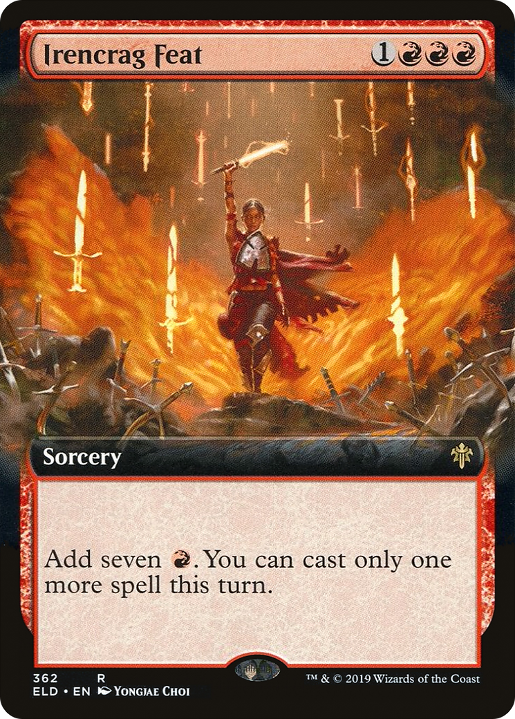 Irencrag Feat (Extended Art) (362) Foil - Throne of Eldraine