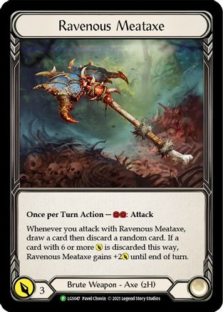 Ravenous Meataxe - LGS047 (LGS047) Cold Foil - Flesh and Blood: Promo Cards