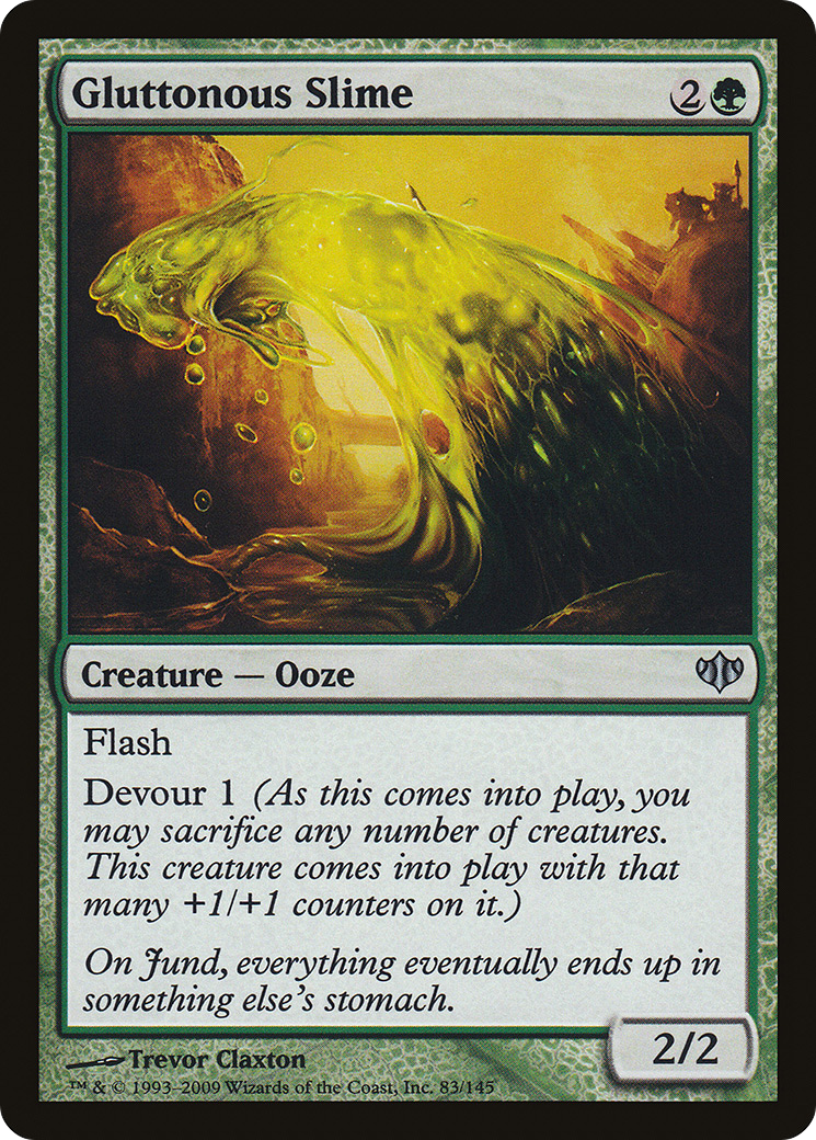 Gluttonous Slime (083) Foil - Conflux