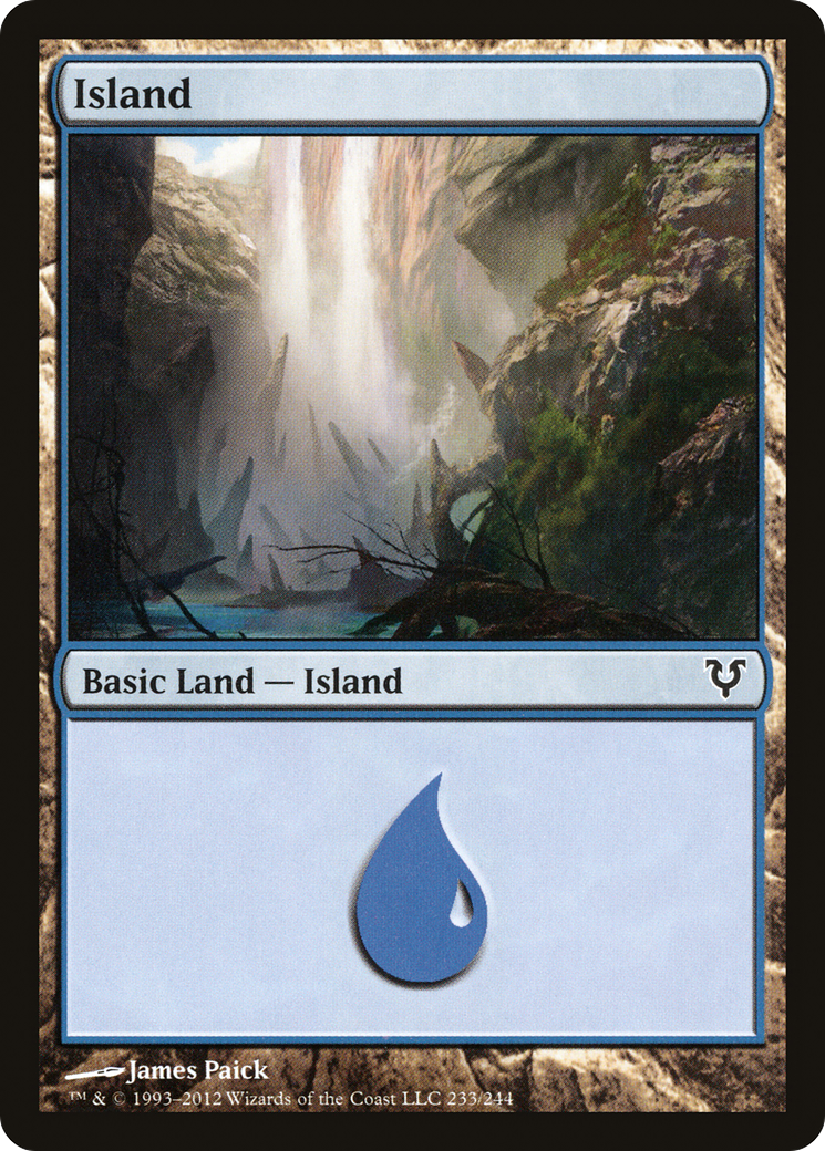 Island (233) Foil - Avacyn Restored