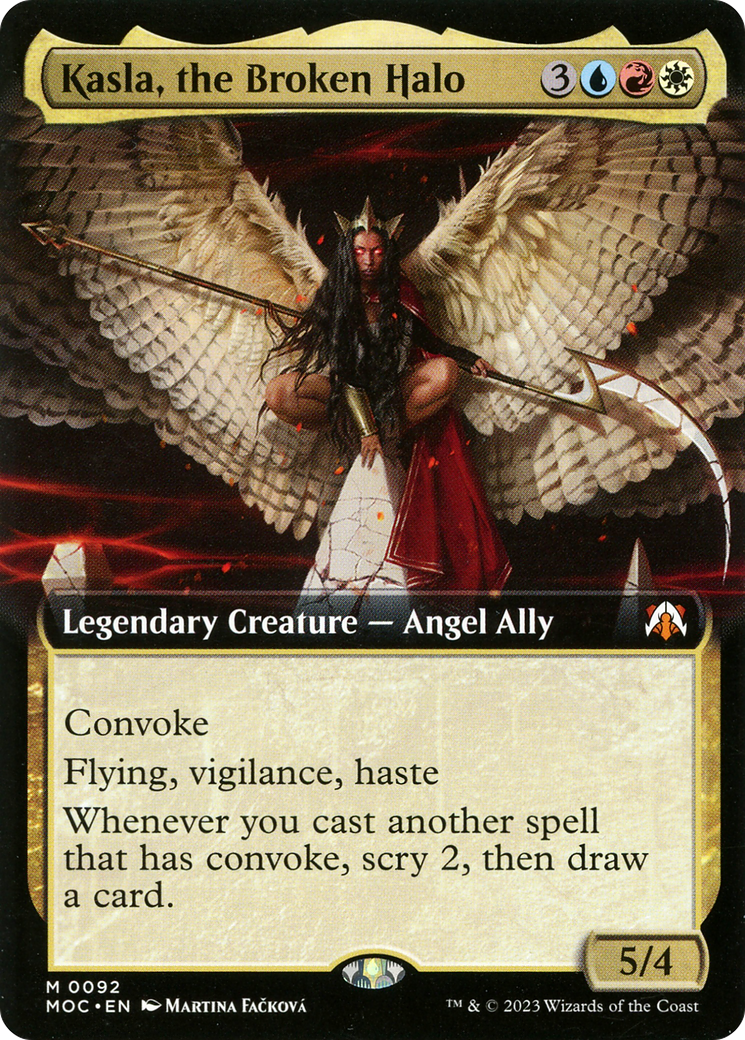 Kasla, the Broken Halo (Extended Art) (092) Foil - March of the Machine Commander