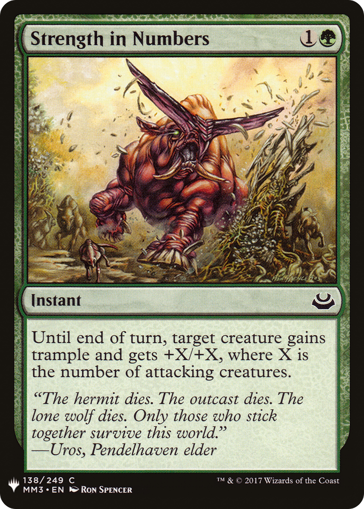 Strength in Numbers (MM3-138) - The List