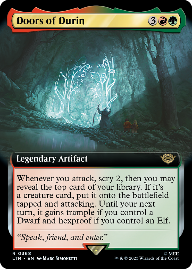 Doors of Durin (Extended Art) (368) Foil - The Lord of the Rings: Tales of Middle-earth