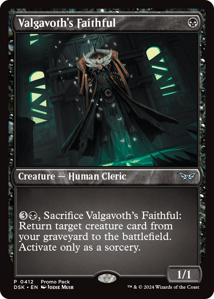 Valgavoth's Faithful (412) Foil - Duskmourn: House of Horror
