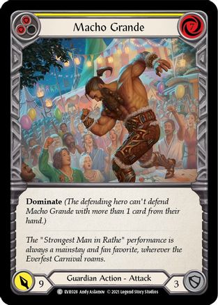 Macho Grande (Yellow) (EVR028) (1st Edition) Rainbow Foil - Everfest