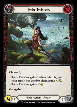 Twin Twisters (Red) (EVR047) (1st Edition) Rainbow Foil - Everfest