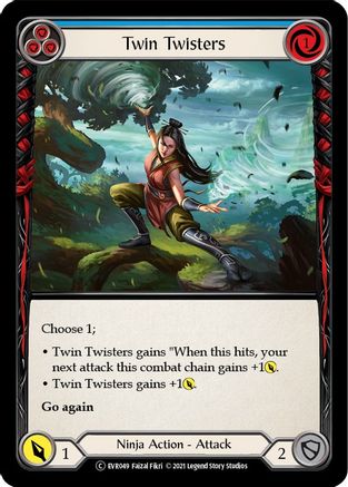 Twin Twisters (Blue) (EVR049) (1st Edition) - Everfest