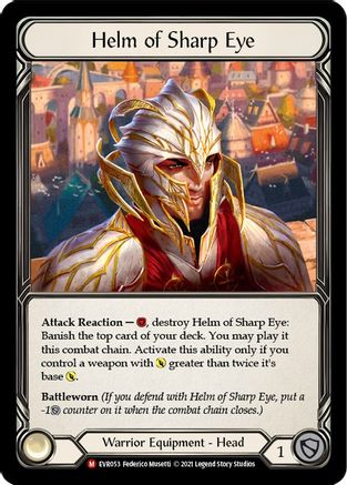 Helm of Sharp Eye (EVR053) (1st Edition) Cold Foil - Everfest