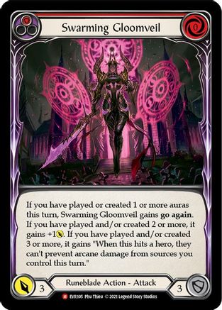 Swarming Gloomveil (EVR105) (1st Edition) Rainbow Foil - Everfest