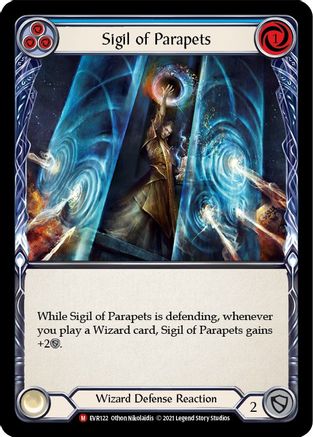 Sigil of Parapets (EVR122) 1st Edition Rainbow Foil - Everfest
