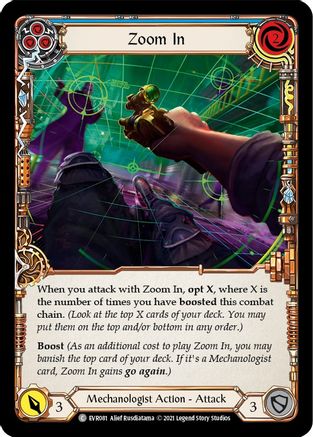Zoom In (Blue) (EVR081) (1st Edition) Rainbow Foil - Everfest