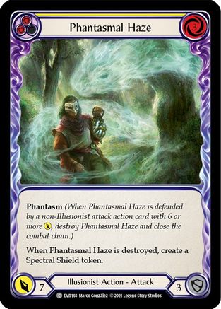 Phantasmal Haze (Yellow) (EVR148) (1st Edition) Rainbow Foil - Everfest