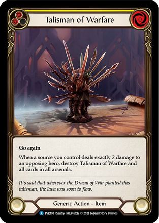 Talisman of Warfare (EVR193) (1st Edition) - Everfest