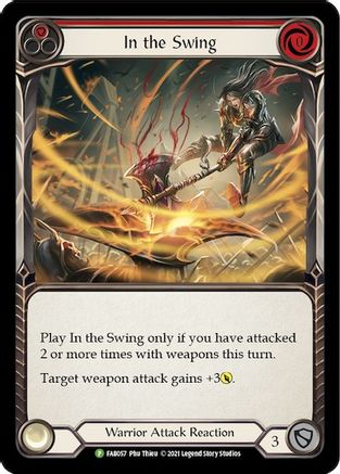 In the Swing (Red) (FAB057) Rainbow Foil - FaB Promos