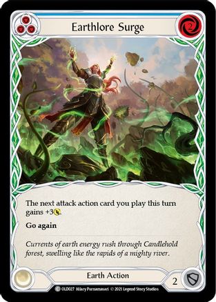 Earthlore Surge (Blue) (OLD027) - Blitz Deck: Tales of Aria - Oldhim
