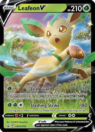Leafeon V - SWSH194 (SWSH194) Holofoil - SWSH Sword & Shield Promo Cards