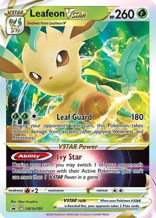 Leafeon VSTAR - SWSH195 (SWSH195) Holofoil - SWSH Sword & Shield Promo Cards