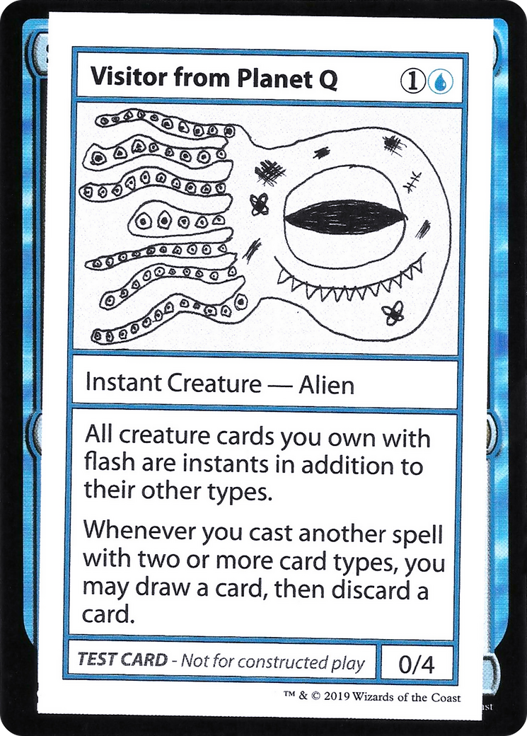 Visitor from Planet Q (No PW Symbol) - Mystery Booster Playtest Cards 2021