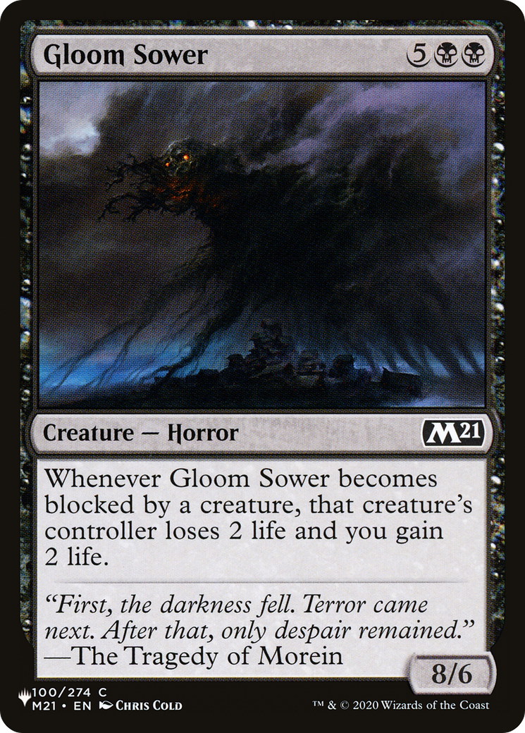 Gloom Sower (M21-100) - The List
