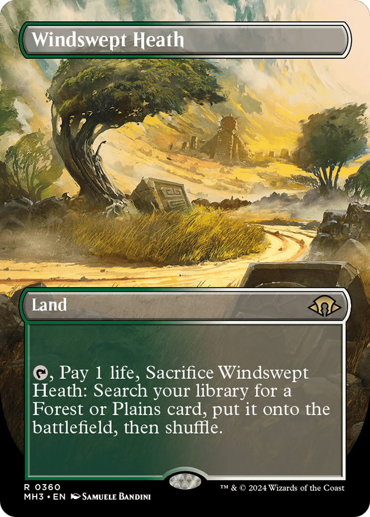 Windswept Heath (Borderless) (360) Foil - Modern Horizons 3