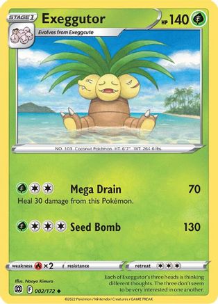 Exeggutor (2) Reverse Holofoil - Brilliant Stars