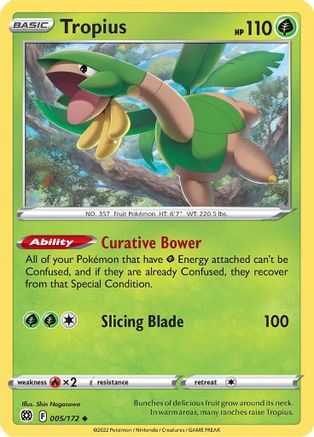 Tropius (5) Reverse Holofoil - Brilliant Stars