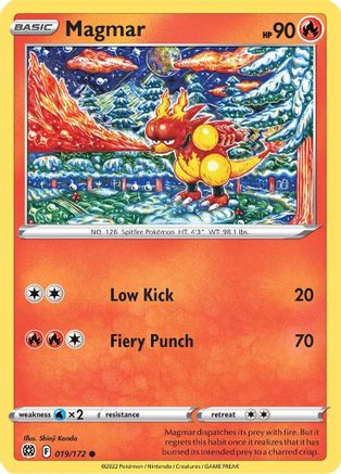 Magmar (19) Reverse Holofoil - Brilliant Stars