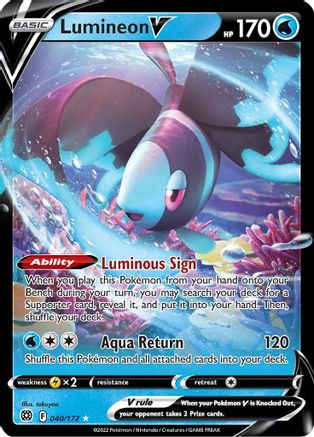 Lumineon V (40) Holofoil - Brilliant Stars