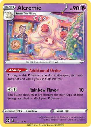 Alcremie (71) Reverse Holofoil - Brilliant Stars