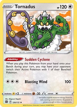 Tornadus (126) Reverse Holofoil - Brilliant Stars