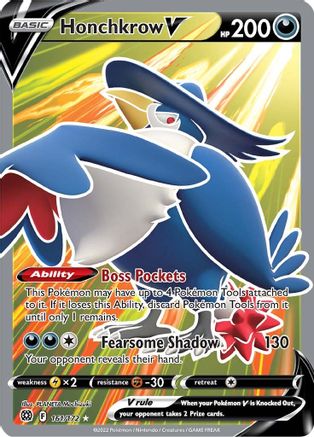 Honchkrow V (Full Art) (161) Holofoil - Brilliant Stars