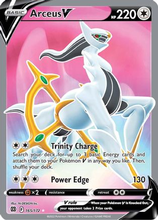 Arceus V (Full Art) (165) Holofoil - SWSH09 Brilliant Stars