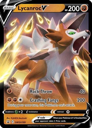 Lycanroc V - SWSH199 (SWSH199) Holofoil - SWSH Sword & Shield Promo Cards