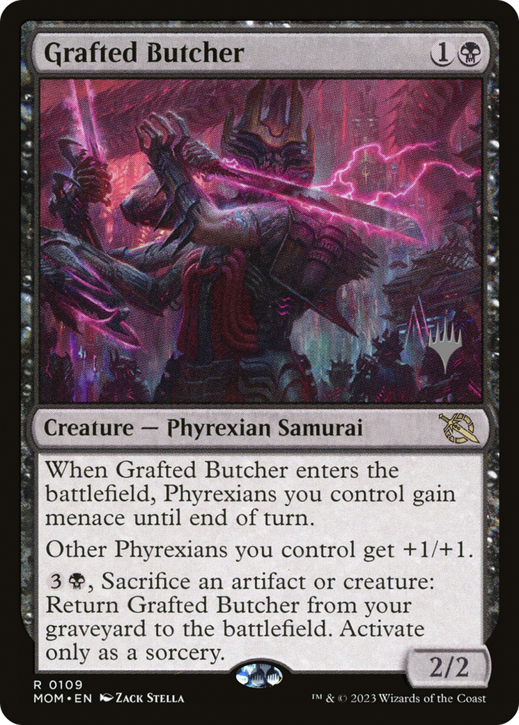 Grafted Butcher (109p) Foil - March of the Machine Promos