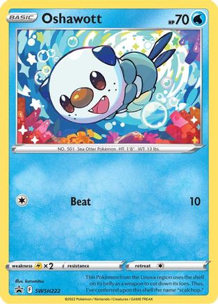 Oshawott - SWSH222 (SWSH222) Holofoil - SWSH Sword & Shield Promo Cards