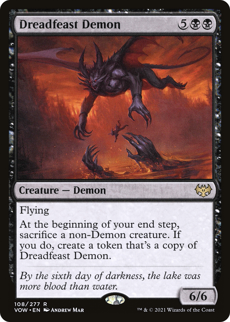 Dreadfeast Demon (108) Foil - Innistrad: Crimson Vow