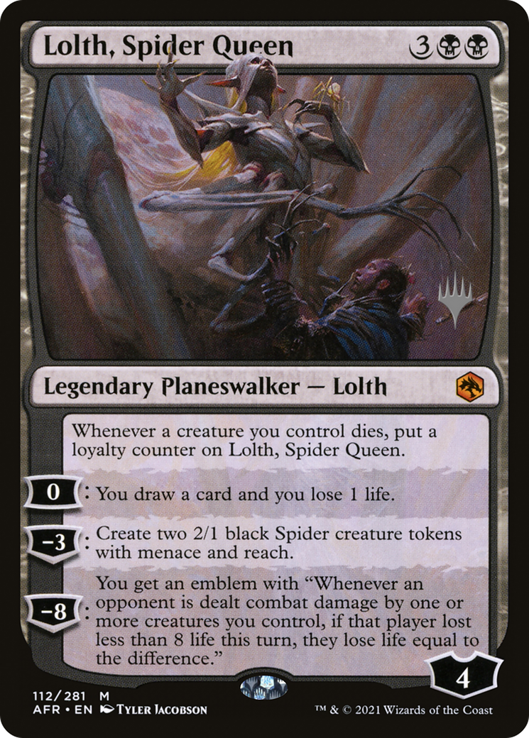 Lolth, Spider Queen (112) Foil - Adventures in the Forgotten Realms Promos