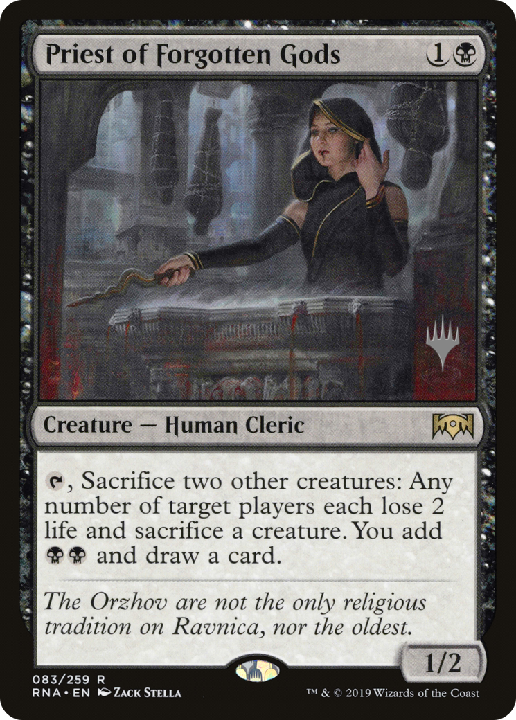 Priest of Forgotten Gods (83p) Foil - Ravnica Allegiance Promos