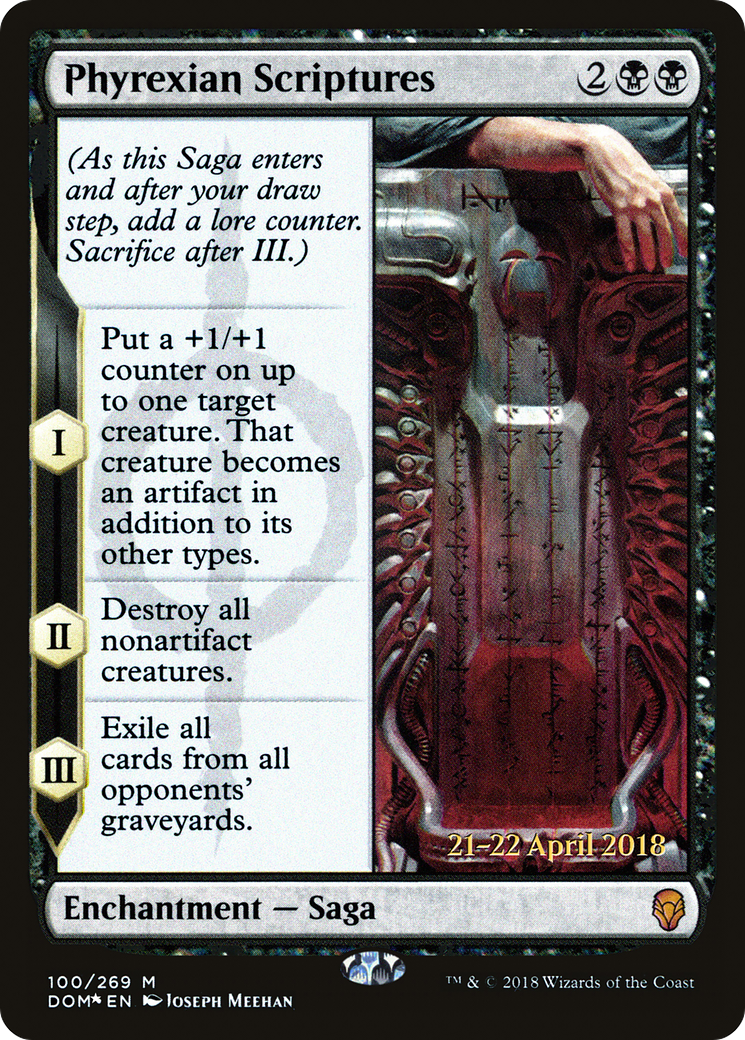 Phyrexian Scriptures (100) Foil - Dominaria Promos