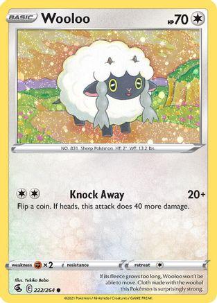 Wooloo - 222/264 (Cosmos Holo) (222) Holofoil - Miscellaneous Cards & Products