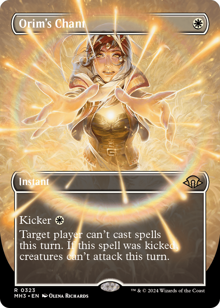 Orim's Chant (Borderless) (323) Foil - Modern Horizons 3
