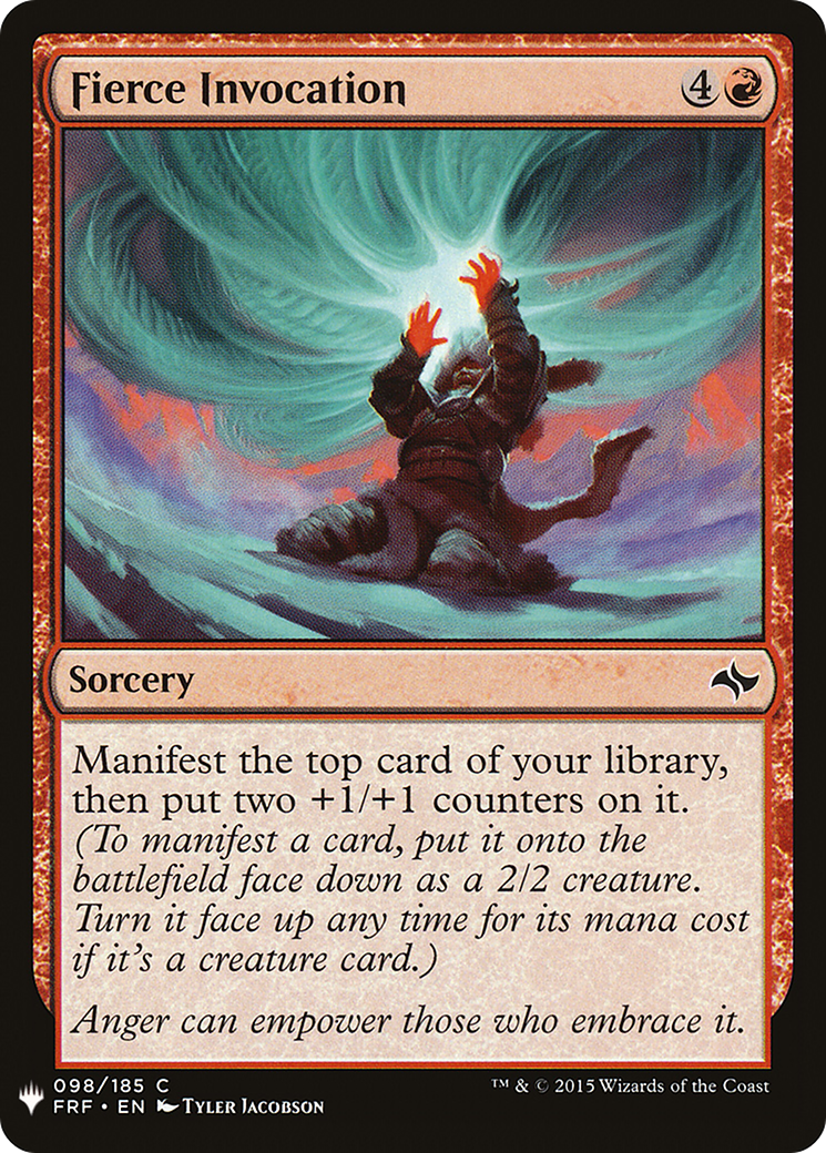 Fierce Invocation (FRF-98) - The List