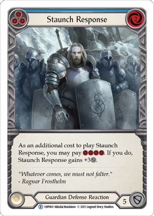 Staunch Response (Blue) (1HP060) - History Pack Vol.1