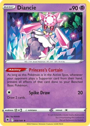 Diancie (68) Reverse Holofoil - Astral Radiance