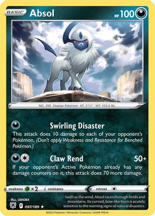 Absol (97) Reverse Holofoil - SWSH10 Astral Radiance