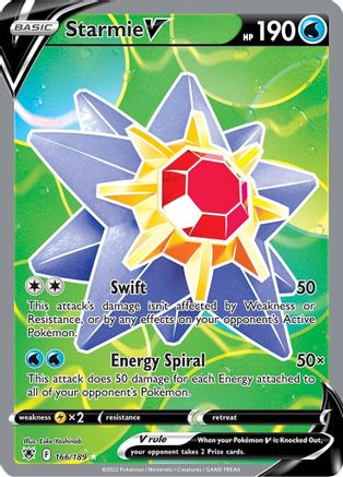 Starmie V (Full Art) (166) Holofoil - Astral Radiance